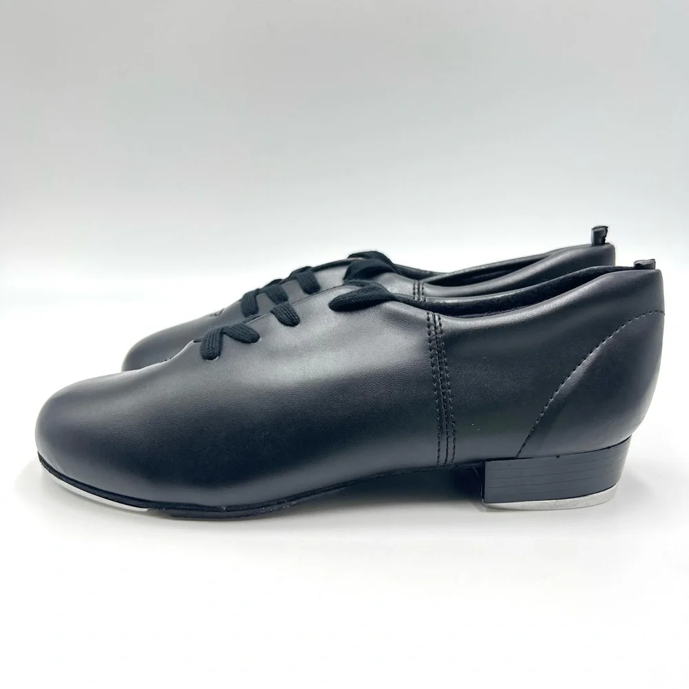 Capezio Womens Size 5 Fluid Black Lace Up Tap‎ Dance Shoes Style Model CG17